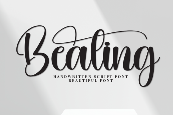 Bealing: A Handwritten Script Font with Character