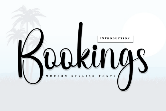 Bookings: A Script Font for Crafters and Product Creators