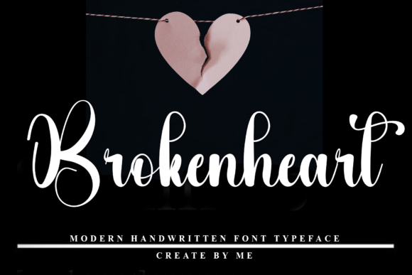 Brokenheart: A Festive Font for Handmade Crafters