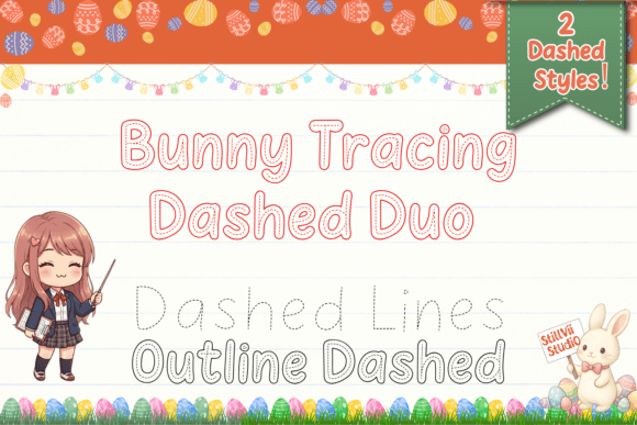 Bunny Tracing Dashed Duo: A Font That Makes Your Brand Stand Out