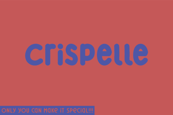 Crispelle: A Handwritten Font for Creative Crafters