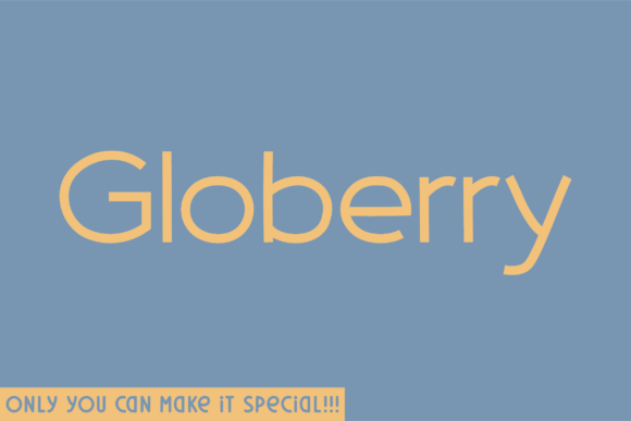 Globerry: A Handwritten Font with Character