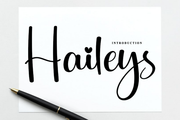 Haileys: A Script Font That Breathes Life Into Your Creations