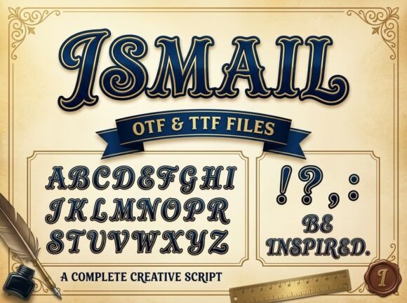 Ismail: A Script Font That Elevates Branding with Timeless Elegance
