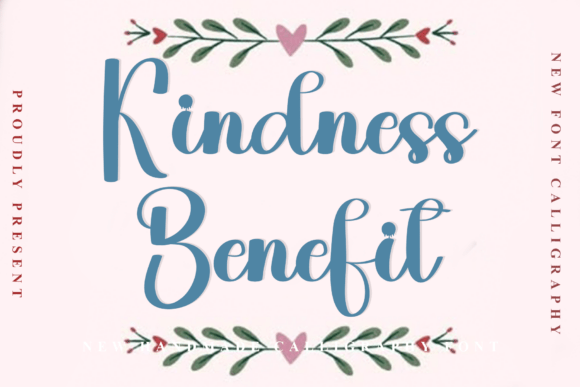 Kindness Benefit: A Festive Script Font for Holiday Branding