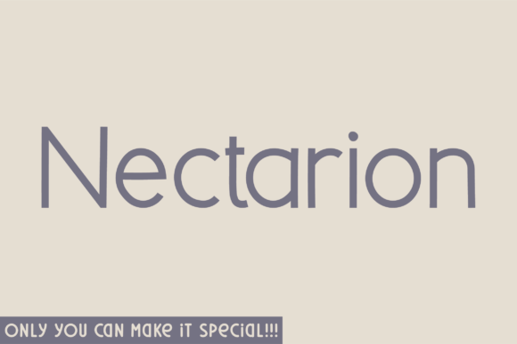 Nectarion: A Handwritten Font for Creative Branding