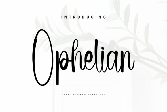 Ophelian: A Handwritten Font for Editorial Design