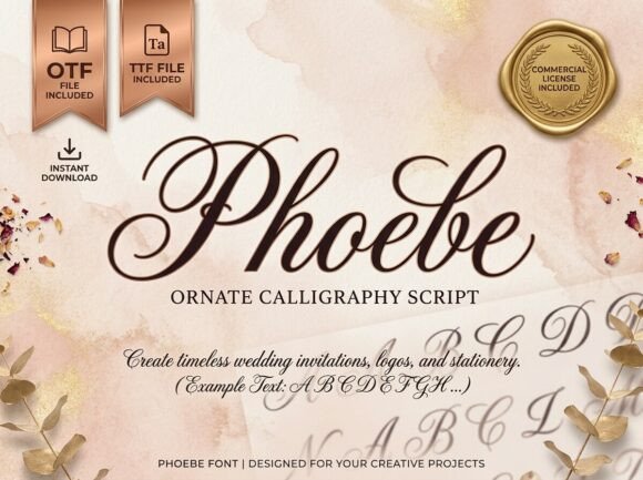 Phoebe: The Perfect Script Font for Handmade Creators