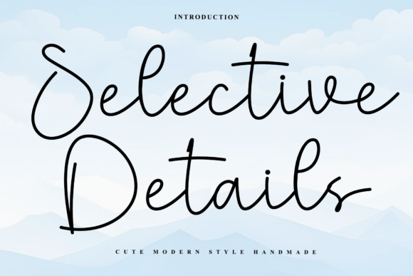 Selective Details: A Script Font That Elevates Digital Branding